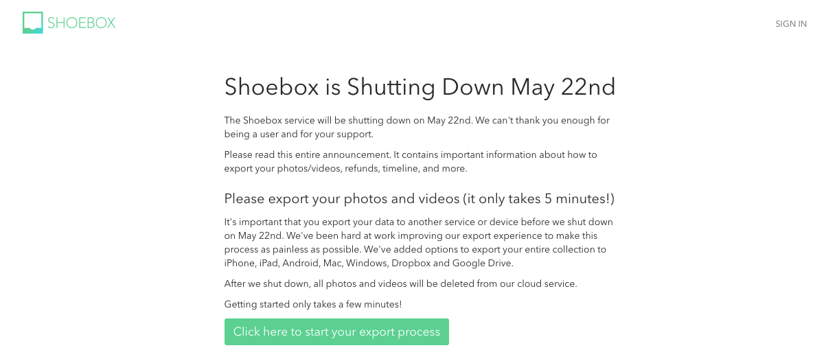 shoebox for mac